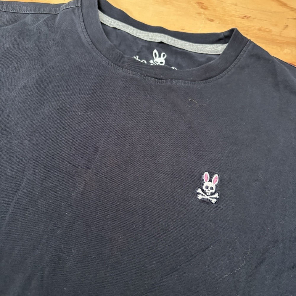 Psycho Bunny Shirt Boys XL 18-20 Black Embroidered Logo Crew Neck Tee Kids